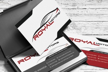 Business card design for Royal motors