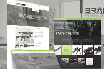 website design military website